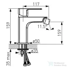 Ferro Stratos Black bidécsaptelep BSC6BL
