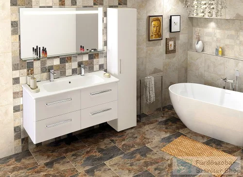 Sapho BRETO LED tükör üveg polccal 1200x608mm  BT120