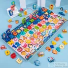 Leziter 6 az 1-ben formabeillesztő és oktató Montessori fajáték BTE-9