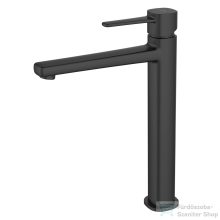   Invena GLAMOUR magasított mosdó csaptelep leeresztő nélkül,matt fekete BU-02-W04-V