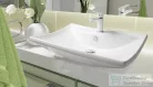Invena DOKOS mosdó csaptelep click-clack leeresztővel,fehér/króm BU-19-002-V