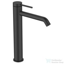   Invena KALITEA magasított mosdó csaptelep leeresztő nélkül,matt fekete BU-72-W04-V