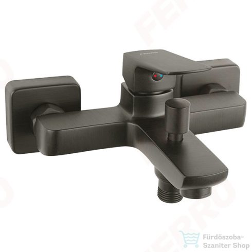 Ferro Vitto Verdeline falra szerelhető kád csaptelep, gun metal BVI1VLGM