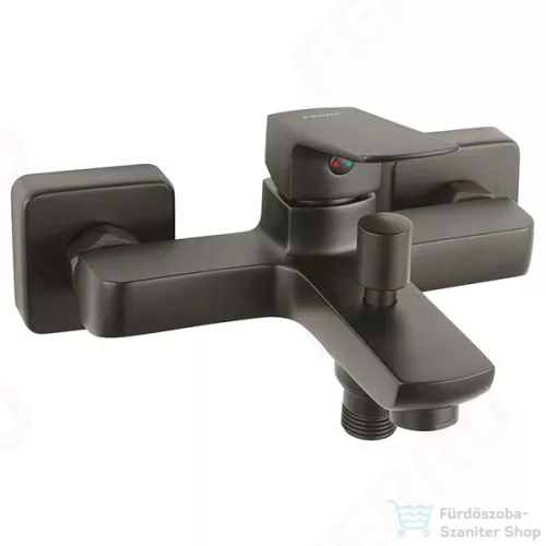 Ferro Vitto Verdeline falra szerelhető kád csaptelep, gun metal BVI1VLGM