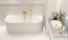 Invena GLAMOUR kádtöltő csaptelep zuhanyszett nélkül,arany BW-02-009-V