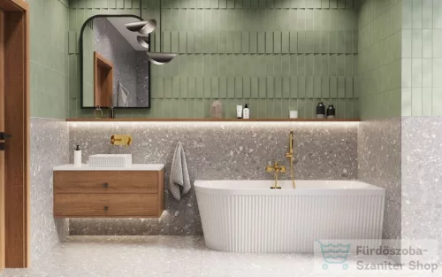 Invena GLAMOUR kádtöltő csaptelep zuhanyszett nélkül,arany BW-02-009-V