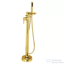   Invena GLAMOUR szabadon álló kádöltő csaptelep,zuhanyszettel,arany BW-02-W09-V