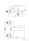 Invena PAROS kádtöltő csaptelep,króm BW-09-001-A