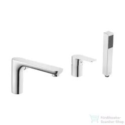   Invena DOKOS 3 üléses kádtöltő csaptelep zuhanyszettel,króm BW-19-S01-V