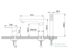 Invena DOKOS 3 üléses kádtöltő csaptelep zuhanyszettel,króm BW-19-S01-V