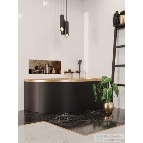 Invena MIDNIGHT kádtöltő csaptelep,fekete/rózsa arany BW-35-014-V