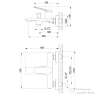 Invena ALONIA kádtöltő csaptelep zuhanyszett nélkül,króm BW-70-001-V