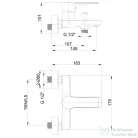 Invena PINIOS kádtöltő csaptelep zuhanyszett nélkül,króm BW-92-001-X
