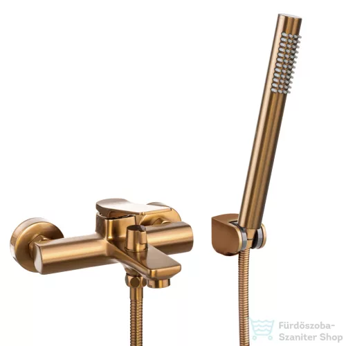Invena NERI PLUS kádtöltő csaptelep zuhanyszettel,réz BW-P1-014-L
