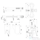 Invena NERI PLUS kádtöltő csaptelep zuhanyszettel,réz BW-P1-014-L