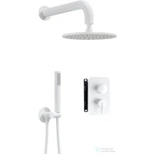   Deante SILIA falsík alatti zuhanyszett, keverő BOX-al és esőztetővel, fehér BXYYAQSM