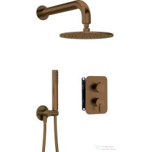   Deante SILIA falsík alatti zuhanyszett, keverő BOX-al és esőztetővel, szálcsiszolt bronz BXYYCQSM