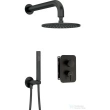   Deante SILIA falsík alatti zuhanyszett, keverő BOX-al és esőztetővel, fekete BXYYNQSM