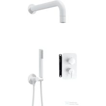   Deante SILIA falsík alatti zuhanyszett, keverő BOX-al, kis zuhanyrózsával, fehér BXYZAQSM