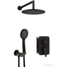   Deante ARNIKA falsík alatti zuhanyszett keverő BOX-al, fekete BXYZNQAM