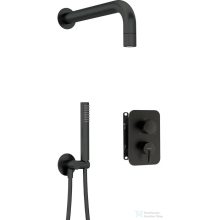   Deante SILIA falsík alatti zuhanyszett, keverő BOX-al, kis zuhanyrózsával, fekete BXYZNQSM