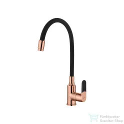   Invena GLAMOUR mosogató csaptelep,fekete/rózsa arany BZ-08-L14-V