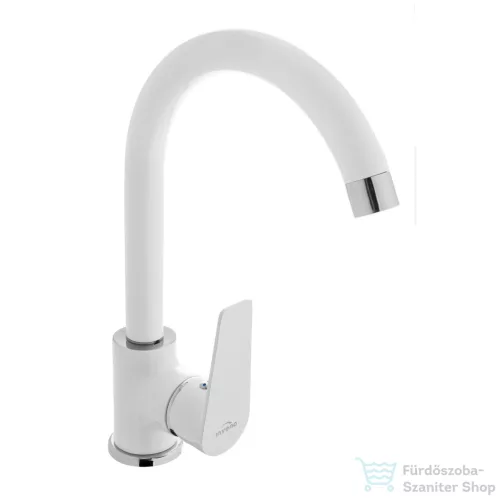 Invena DOKOS mosogató csaptelep,fehér/króm BZ-19-002-V