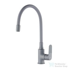   Invena JOGA PLUS konyhai csaptelep, álló, flexibilis kifolyócsővel, szürke BZ-32-P05-C