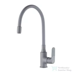   Invena JOGA PLUS konyhai csaptelep, álló, flexibilis kifolyócsővel, szürke BZ-32-P05-C