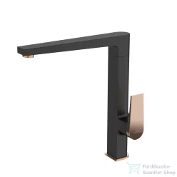   Invena MIDNIGHT mosogató csaptelep,fekete/rózsa arany BZ-35-014-V