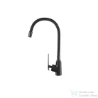 Invena LIGARIA Eco Start konyhai csaptelep, álló, flexibilis kifolyócsővel, fekete BZ-39-004-L