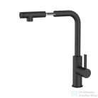 Invena PRETO konyhai csaptelep, álló, forgatható kifolyóval, fekete, waterplating bevonat BZ-48-W04-L