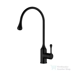   Invena PINGO BLACK konyhai csaptelep, fekete, waterplating bevonat BZ-55-L04-L