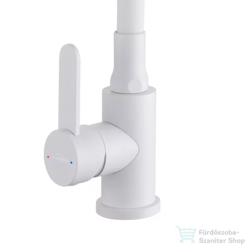 Invena DALIS SLIM konyhai csaptelep, 2-funkciós, rugalmas kifolyócsővel, fehér BZ-64-002-L
