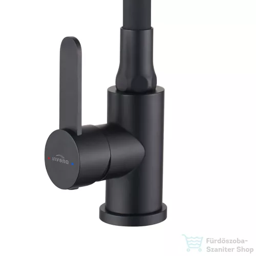 Invena DALIS SLIM konyhai csaptelep, 2-funkciós, rugalmas kifolyócsővel, fekete BZ-64-004-L