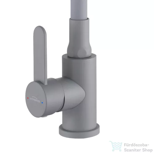 Invena DALIS SLIM konyhai csaptelep, 2-funkciós, rugalmas kifolyócsővel, szürke BZ-64-005-L