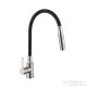 Invena DALIS SLIM konyhai csaptelep, 2-funkciós, rugalmas kifolyócsővel, fekete-inox BZ-64-043-L