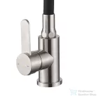 Invena DALIS SLIM konyhai csaptelep, 2-funkciós, rugalmas kifolyócsővel, fekete-inox BZ-64-043-L
