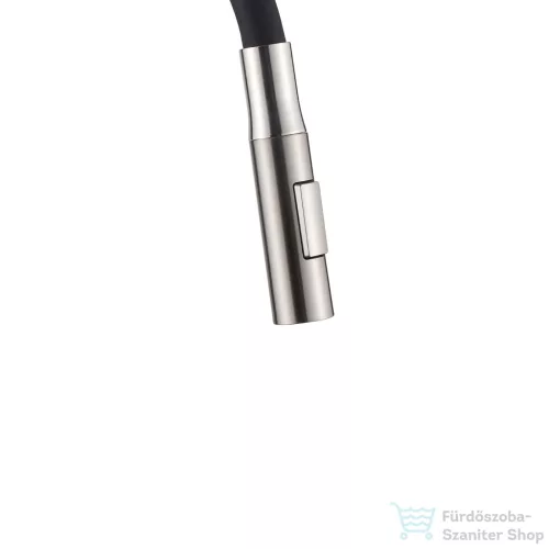 Invena DALIS SLIM konyhai csaptelep, 2-funkciós, rugalmas kifolyócsővel, fekete-inox BZ-64-043-L