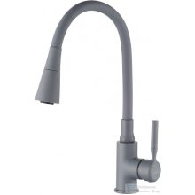   Invena HULA PLUS 2 funkciós mosogató csaptelep flexibilis kifolyócsővel,szürke BZ-85-P05-L