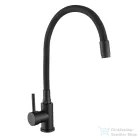 Invena SILVA konyhai csaptelep, flexibilis kifolyócsővel, fekete BZ-86-004-L