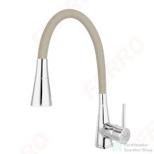   Ferro Zumba II konyhai csaptelep flexibilis kifolyócsővel, bézs BZA42P