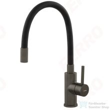   Ferro Zumba konyhai csaptelep flexibilis kifolyócsővel, gun metal BZA4BSSGM