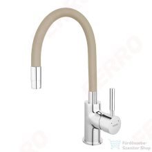   Ferro Zumba Álló mosogató csaptelep flexibilis kifolyócsővel, bézs BZA4P