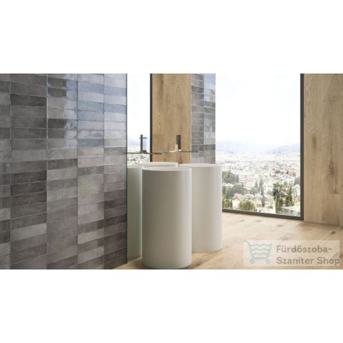 Cifre Omnia Anthracite Brillo 7,5x30 fali csempe