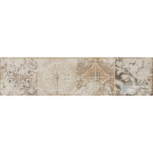 Cifre Soul Decor Ivory Brillo 7,5×30 fali csempe