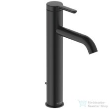   Duravit C.1 L magasított mosdócsaptelep automata leeresztővel, matt fekete C11030001046
