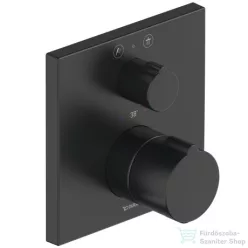   Duravit C.1 falsík alatti termosztátos kád/zuhanycsaptelep fejzuhany/kézizuhany jelöléssel, matt fekete C14200013046