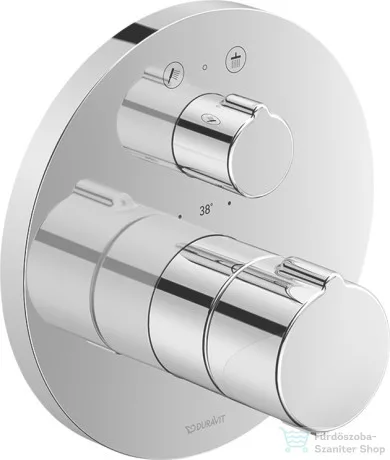 Duravit C.1 falsík alatti termosztátos kád/zuhanycsaptelep fejzuhany/kézizuhany jelöléssel, króm C14200014010