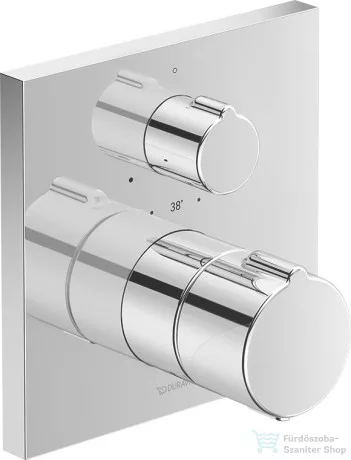 Duravit C.1 falsík alatti termosztátos kád/zuhanycsaptelep, króm C14200015010